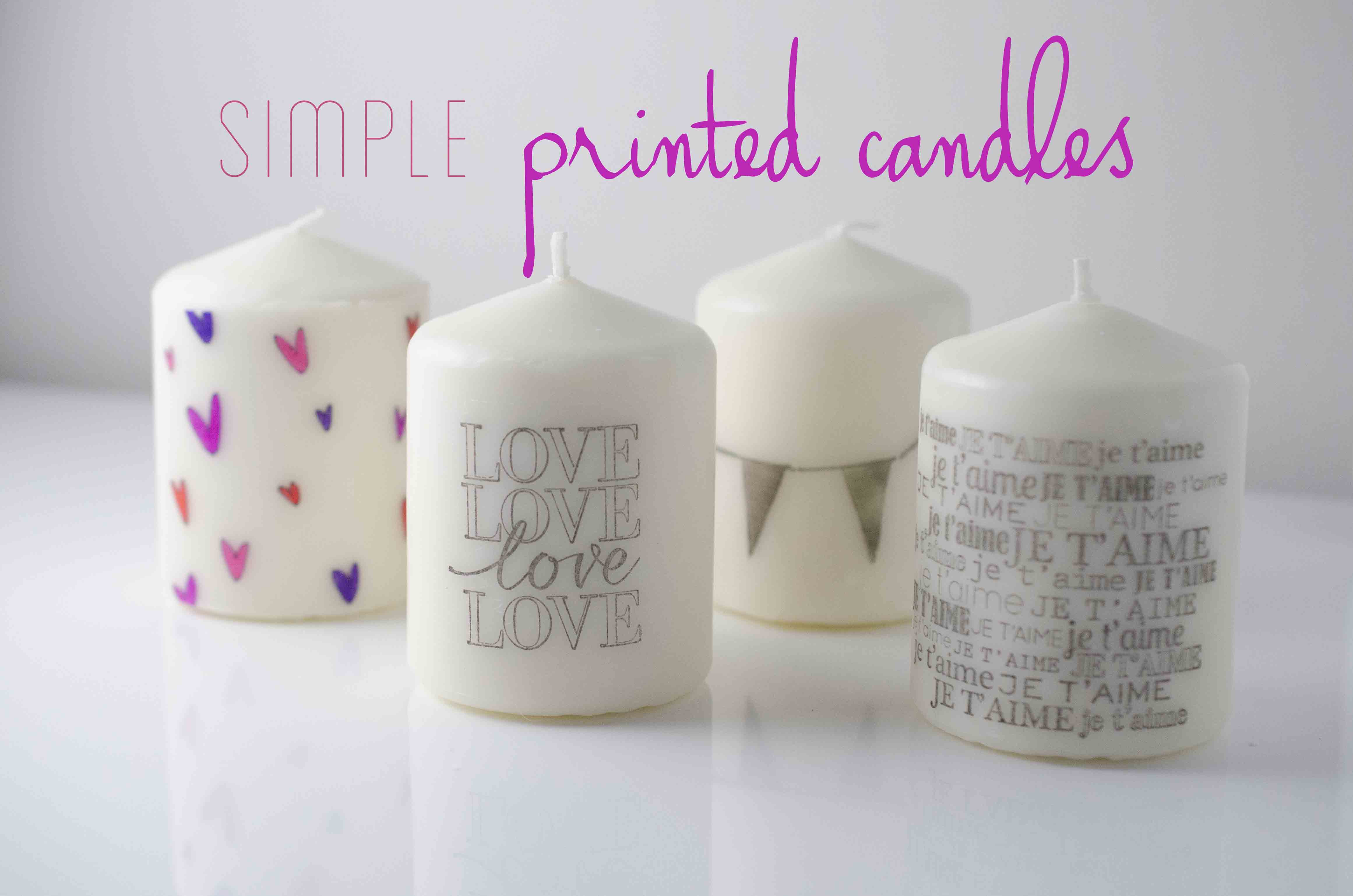 Main - Simple Printed Candles