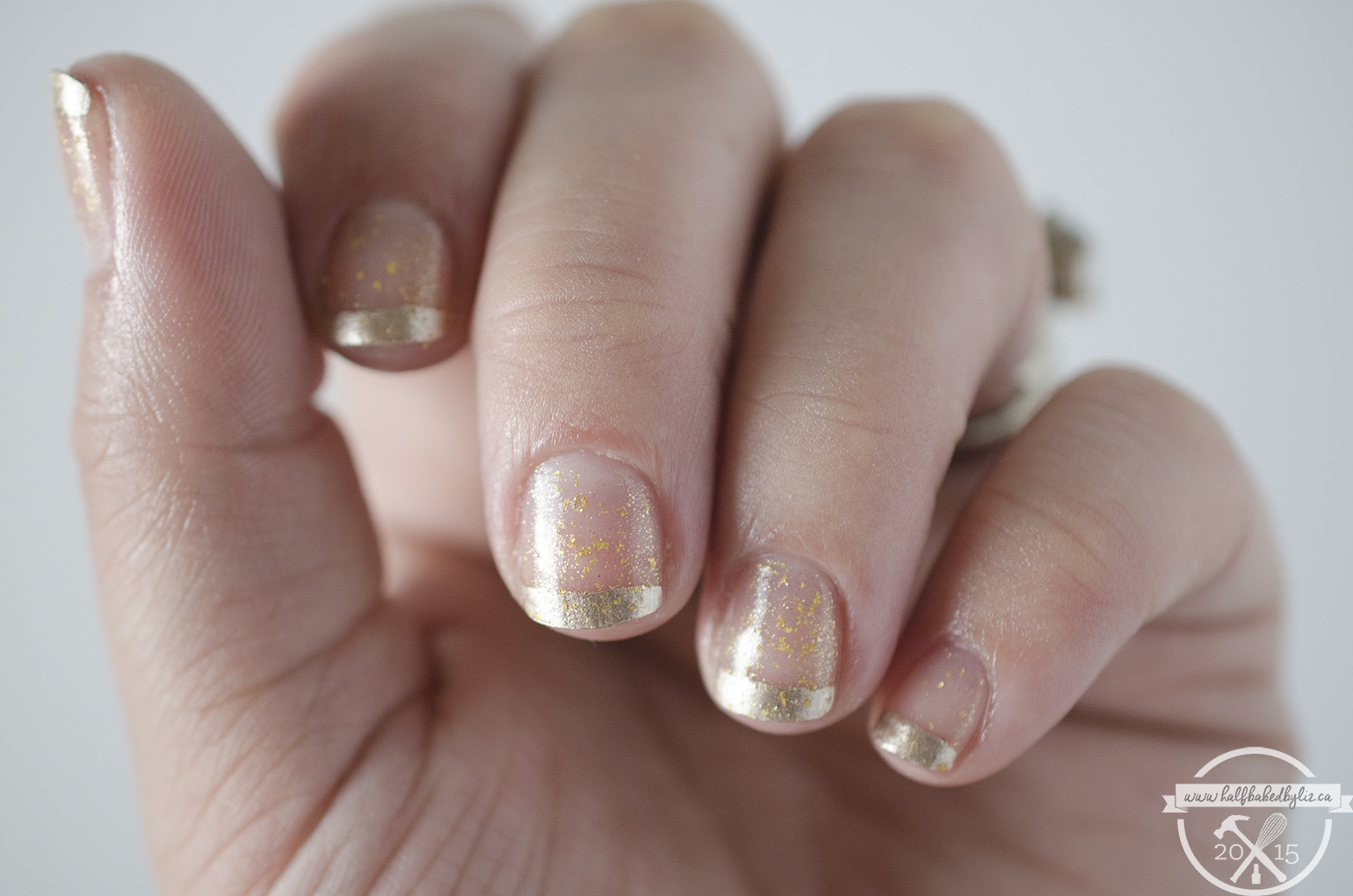 OPI Top Coat - Gold Tips